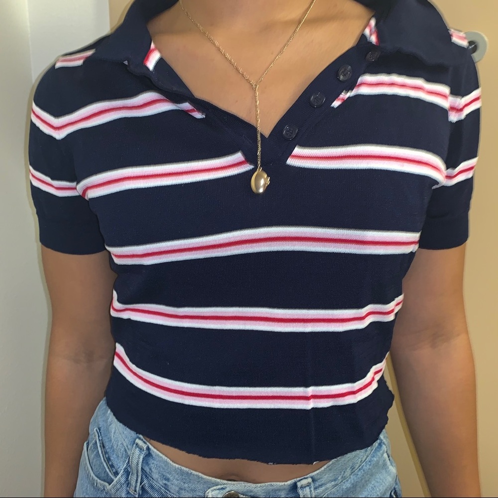 Cute cropped polo :) casual